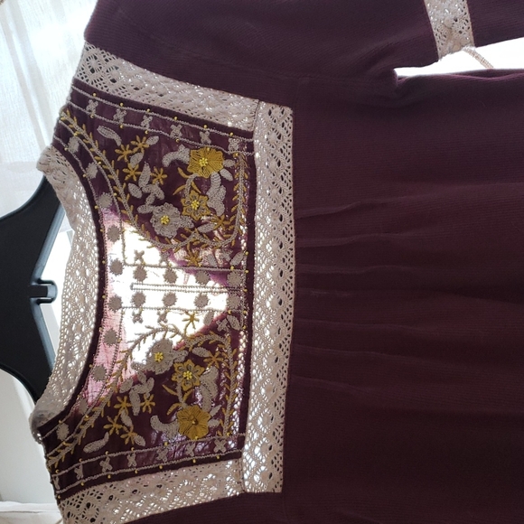 Free People Cozy On Up Embroidered Top - Picture 4 of 12